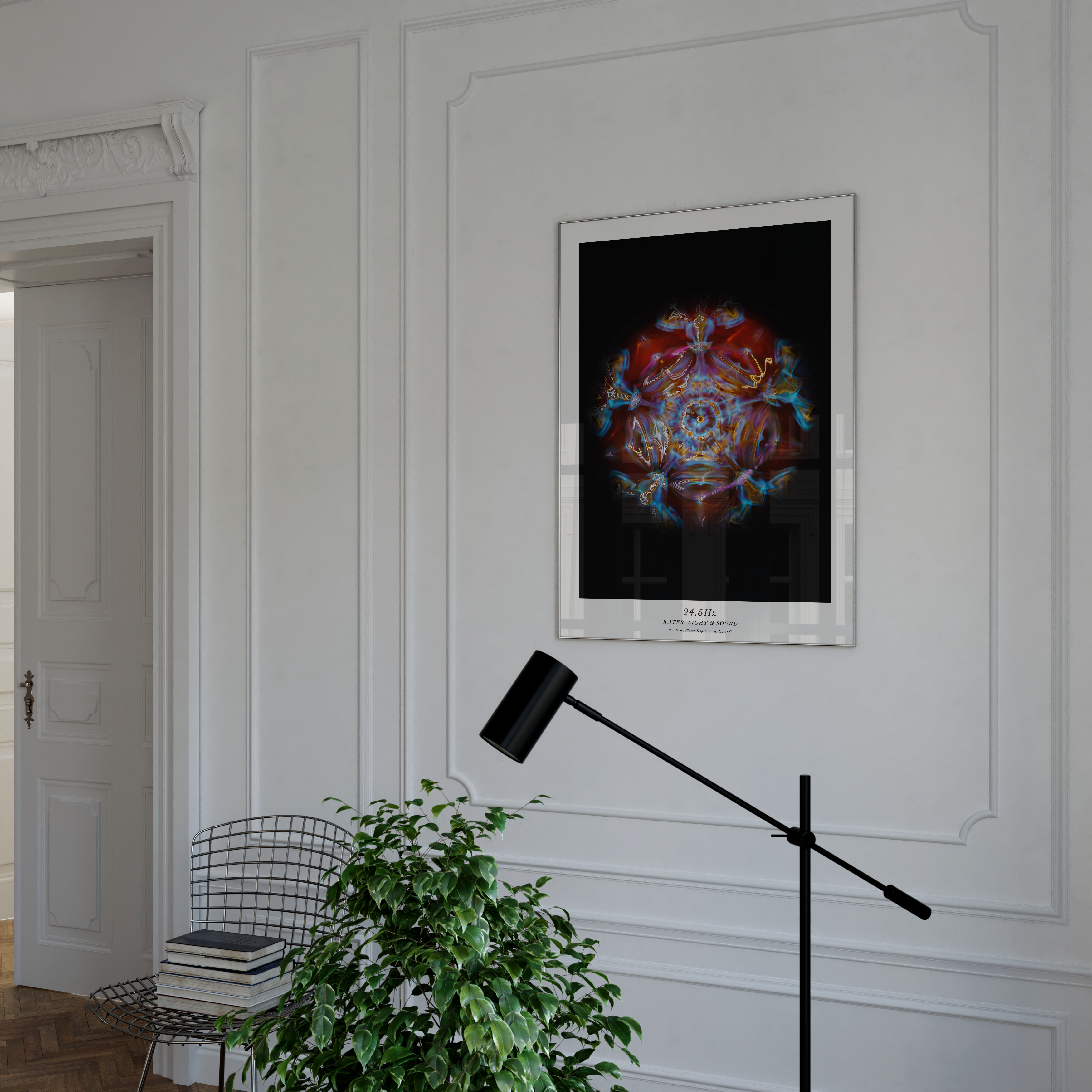 cymatics photo print 24.5Hz (Note G) - Journey of Curiosity