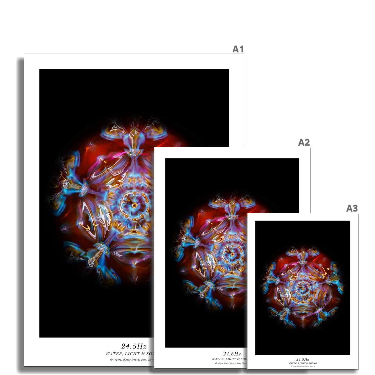 cymatics photo print 24.5Hz (Note G) - Journey of Curiosity