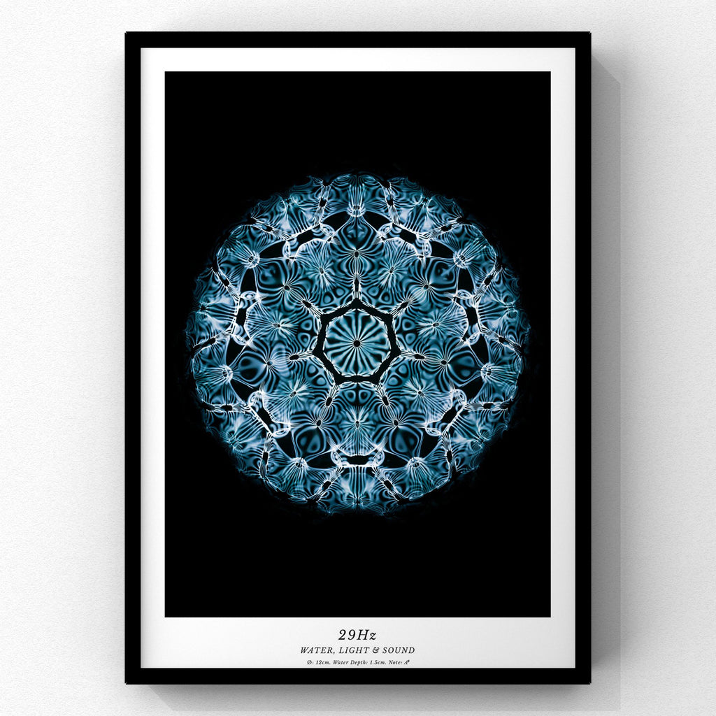 29Hz (Note A#) Cymatics photography Fine Art Print by Journey of Curiosity