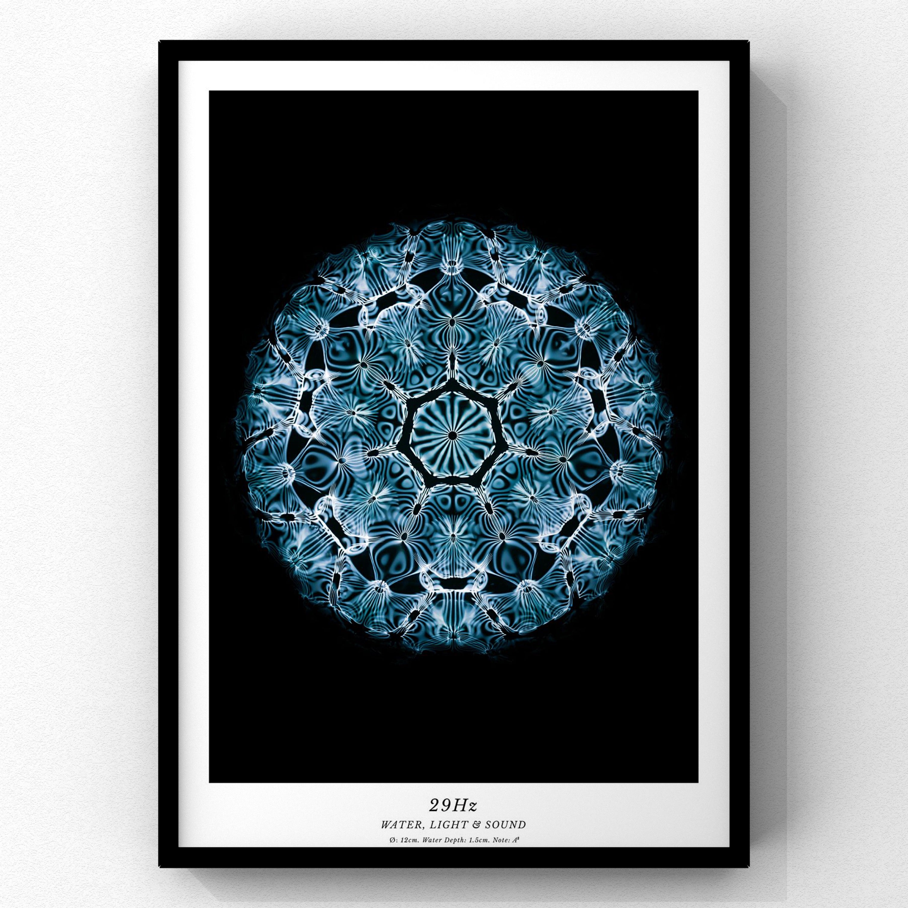 29Hz (Note A#) Cymatics photography Fine Art Print by Journey of Curiosity