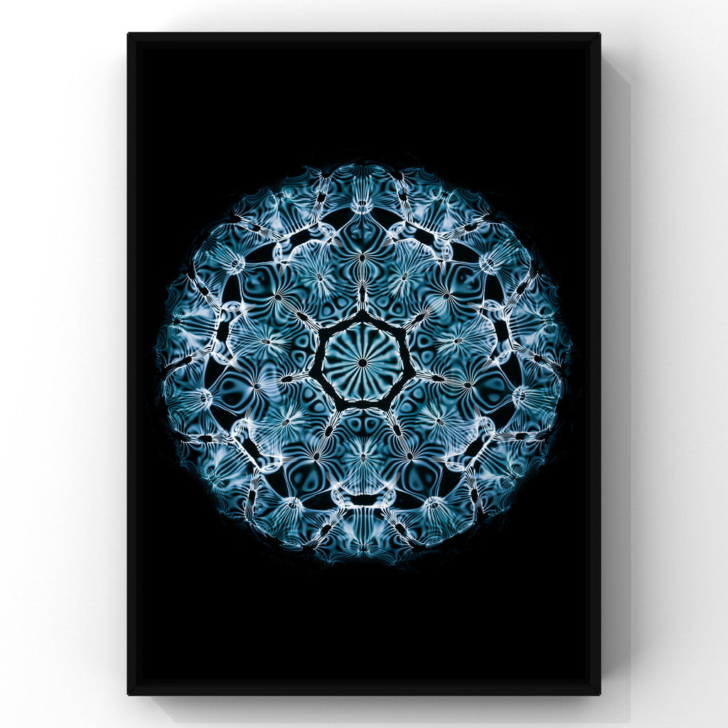 cymatics photo print 29Hz (Note A#) - Journey of Curiosity