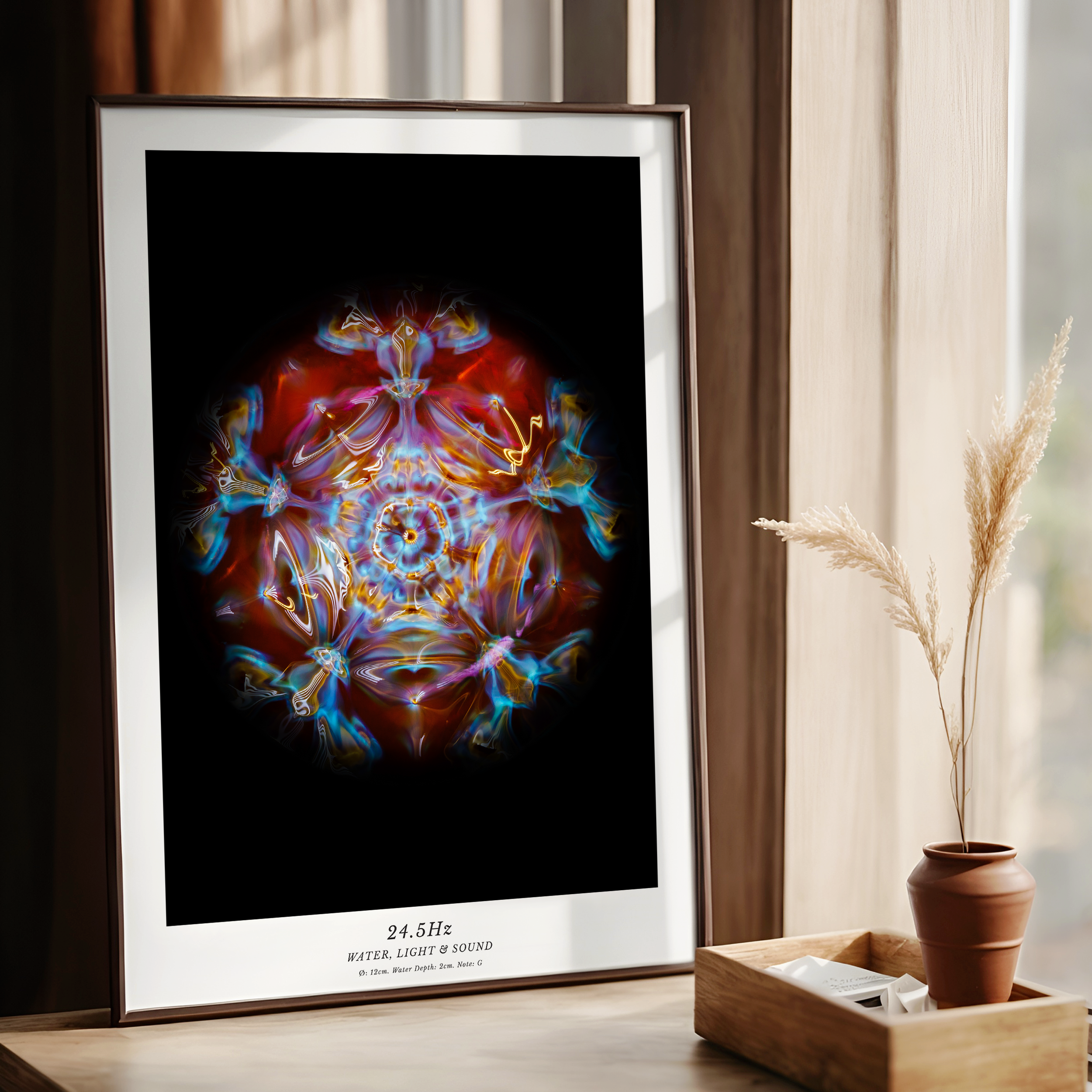 cymatics photo print 24.5Hz (Note G) - Journey of Curiosity