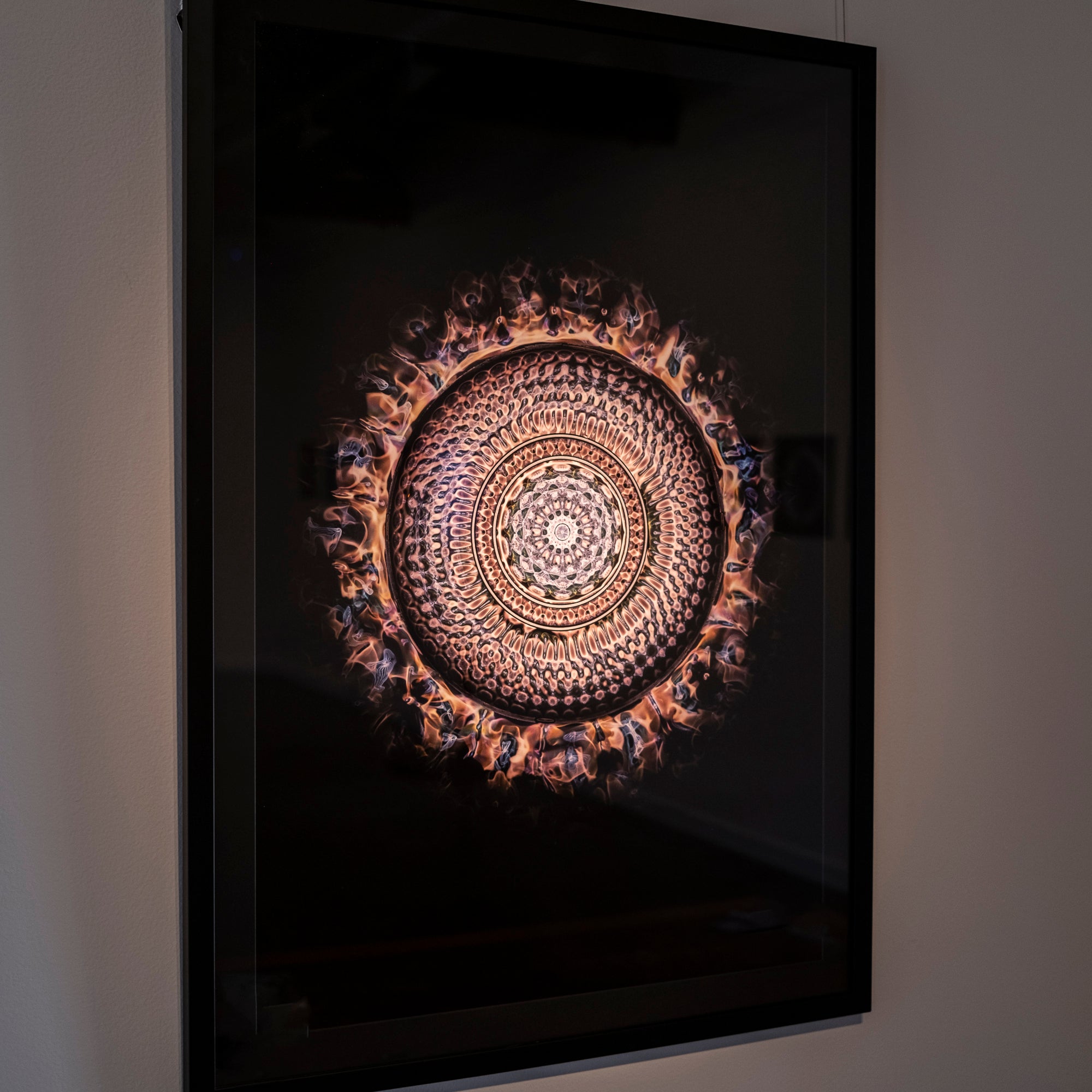 cymatics photography in art gallery