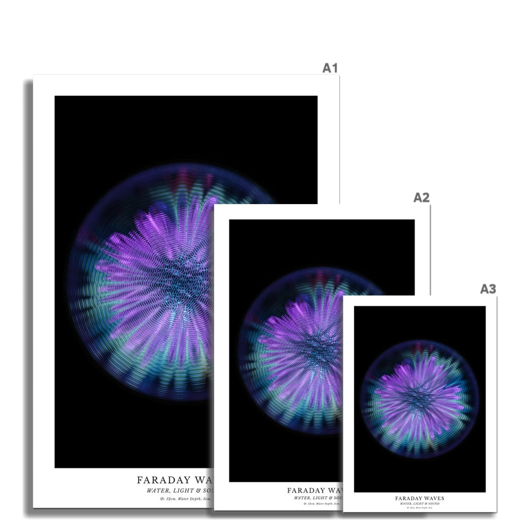 cymatics photo print Faraday Waves - Journey of Curiosity