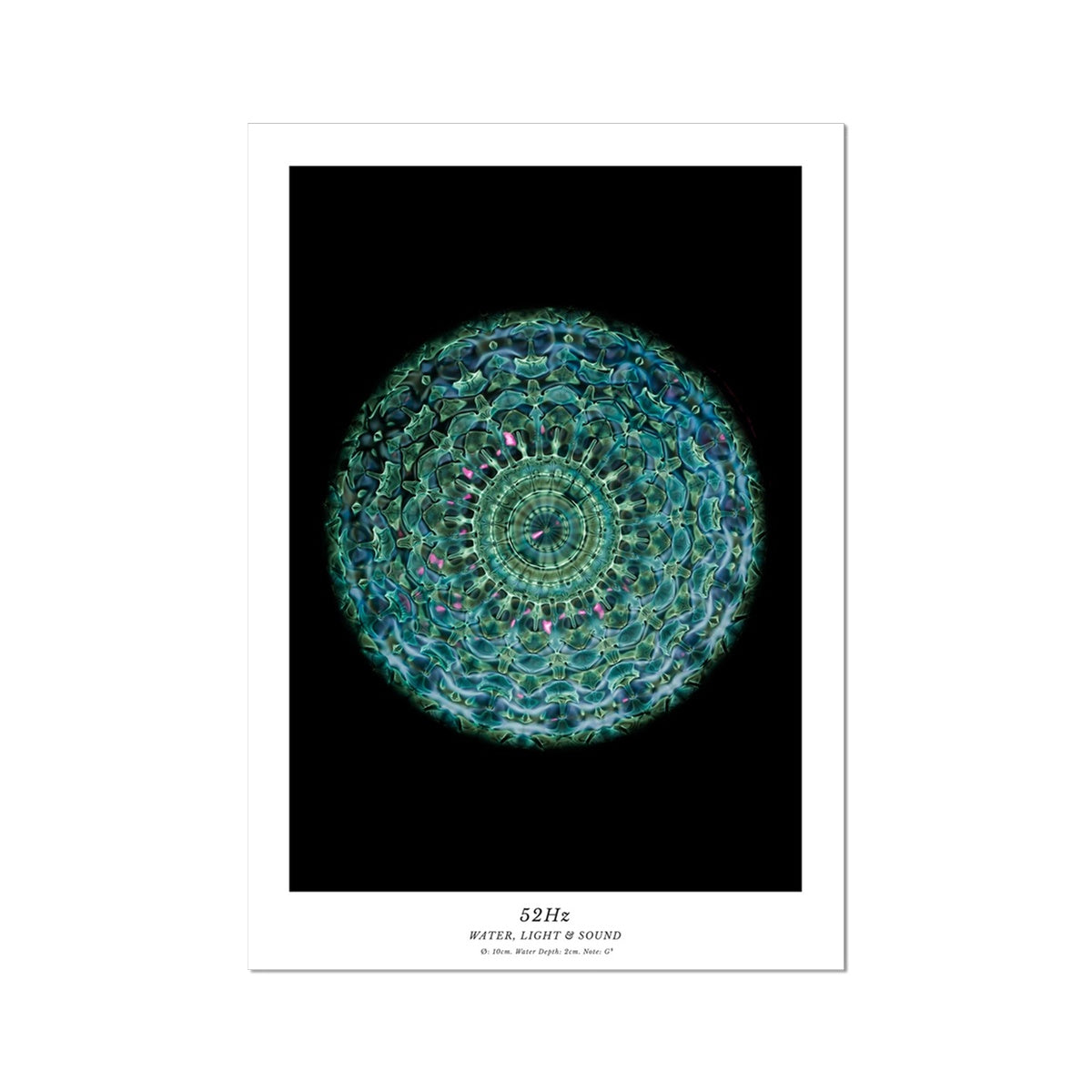 cymatics photo print 52Hz (Note G#) - Journey of Curiosity
