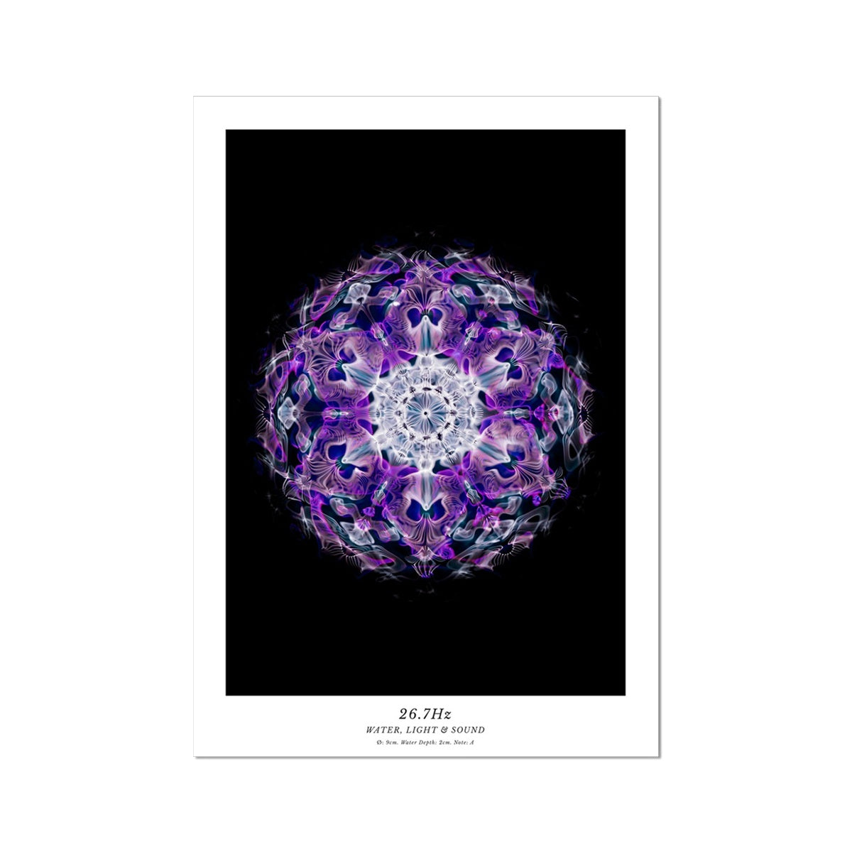 cymatics photo print 26.7Hz (Note A) - Journey of Curiosity