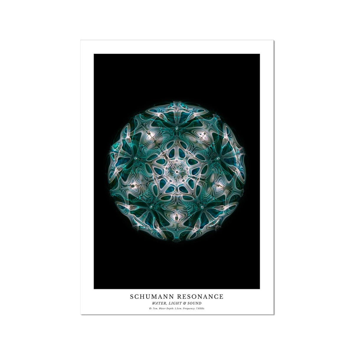cymatics photo print Schumann Resonance (7.83Hz) - Journey of Curiosity