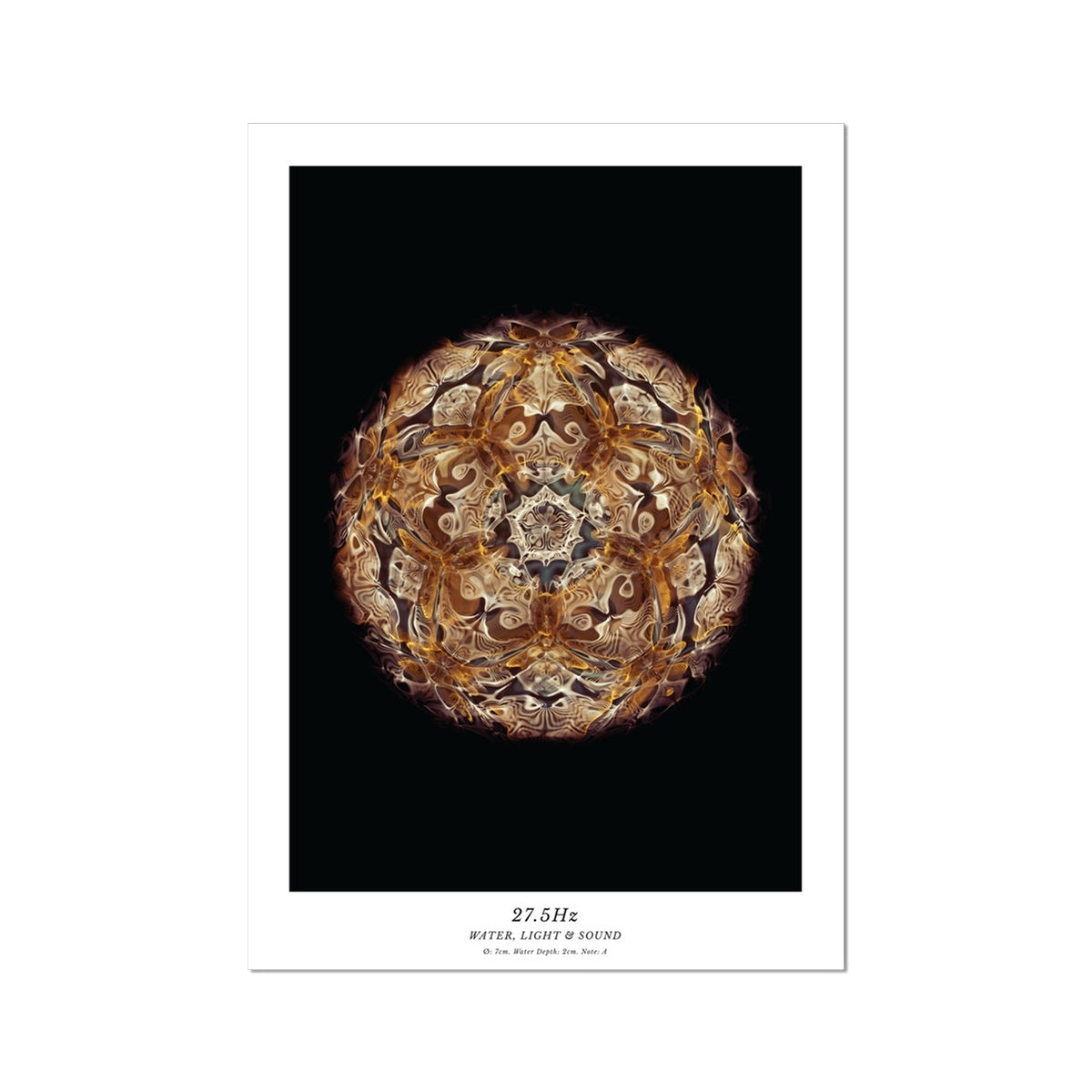 cymatics photo print 27.5Hz (Note A) - Journey of Curiosity
