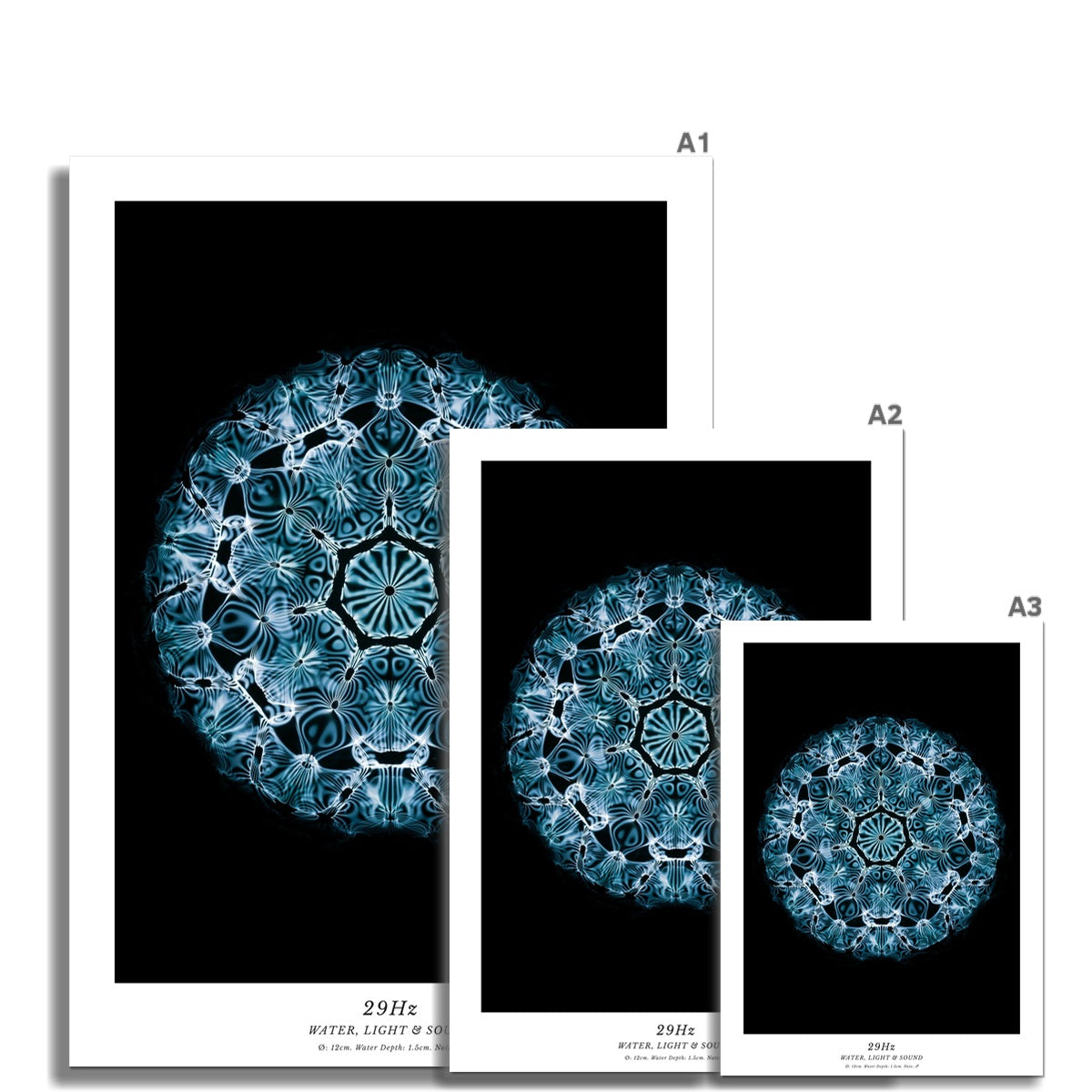 29Hz (Note A#) Cymatics photography Fine Art Print by Journey of Curiosity