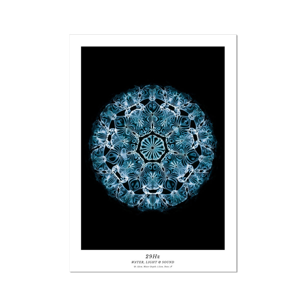29Hz (Note A#) Cymatics photography Fine Art Print by Journey of Curiosity