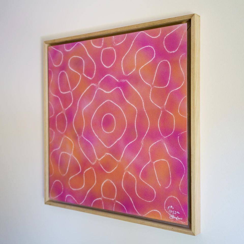 cymatics photo print Note F# - 1453Hz (55x55cm) - Journey of Curiosity