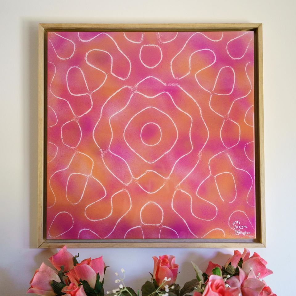 cymatics photo print Note F# - 1453Hz (55x55cm) - Journey of Curiosity