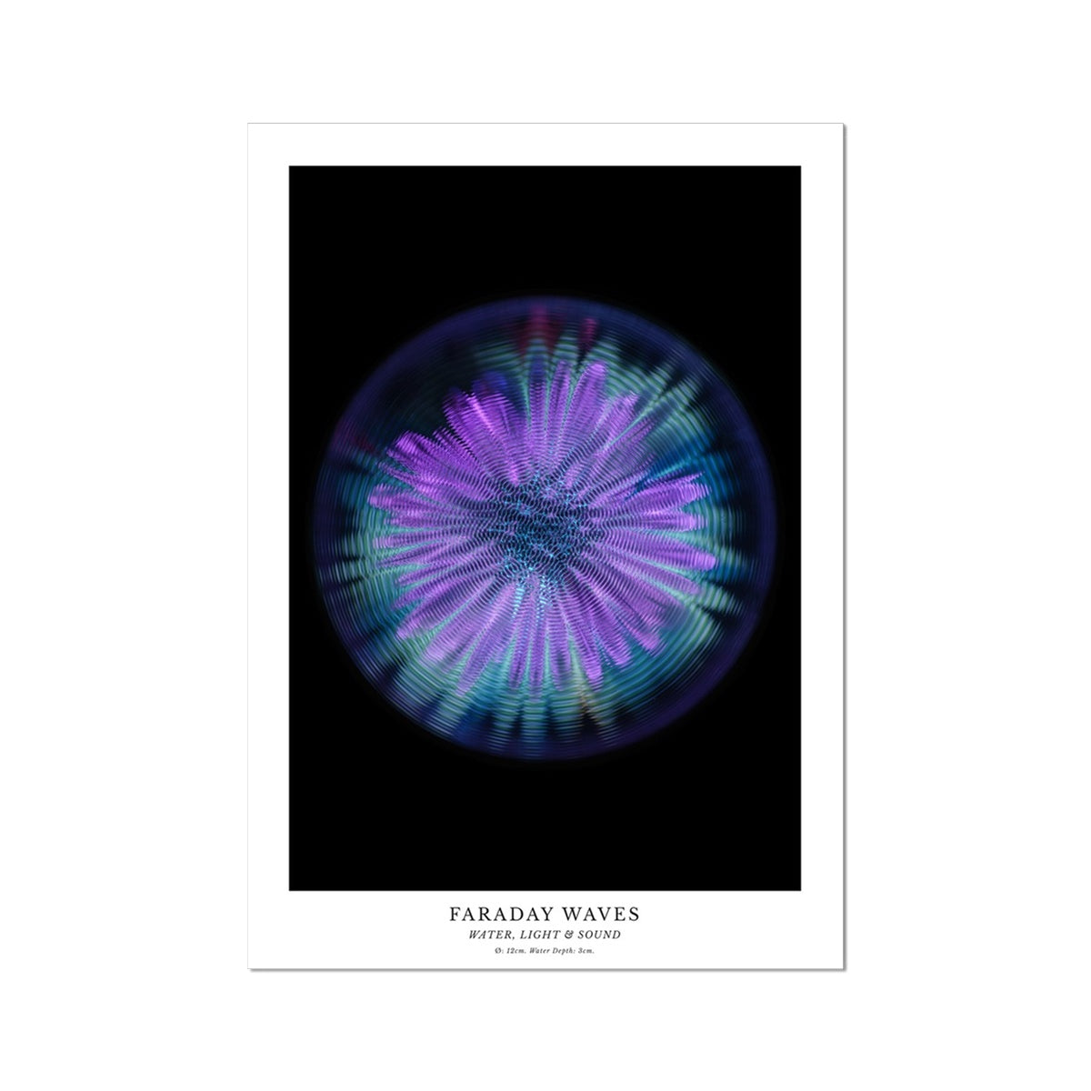 cymatics photo print Faraday Waves - Journey of Curiosity