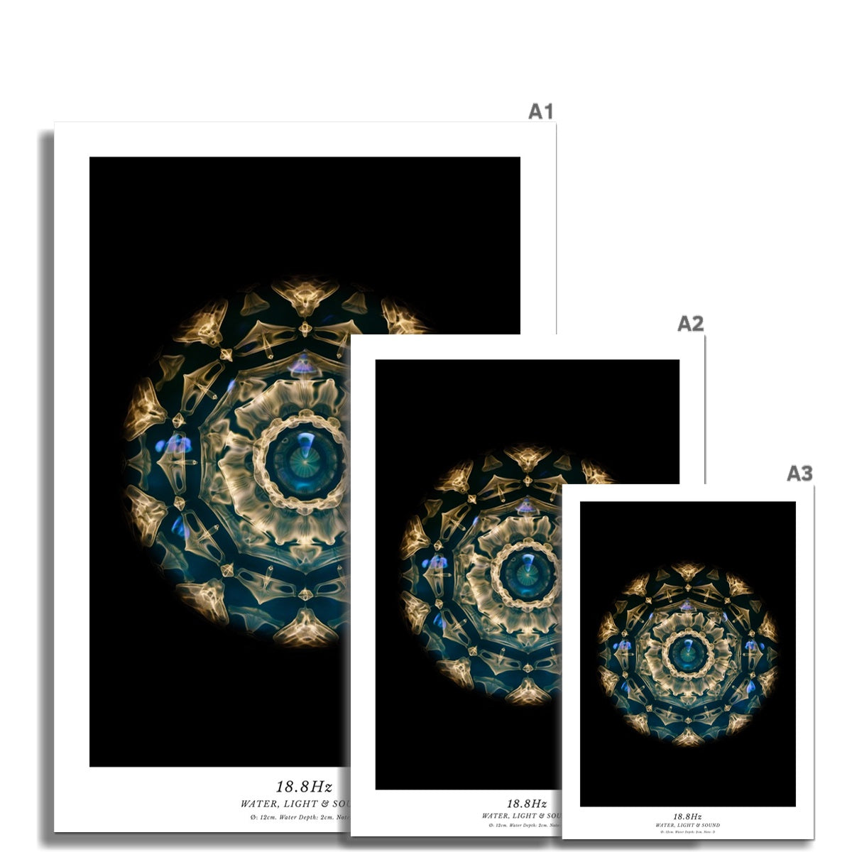 cymatics photo print 18.8Hz (Note D) - Journey of Curiosity