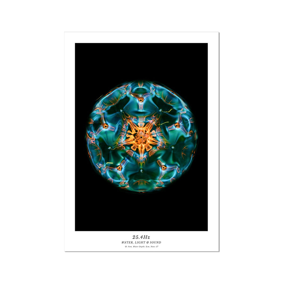 cymatics photo print 25.4Hz (Note G#) - Journey of Curiosity