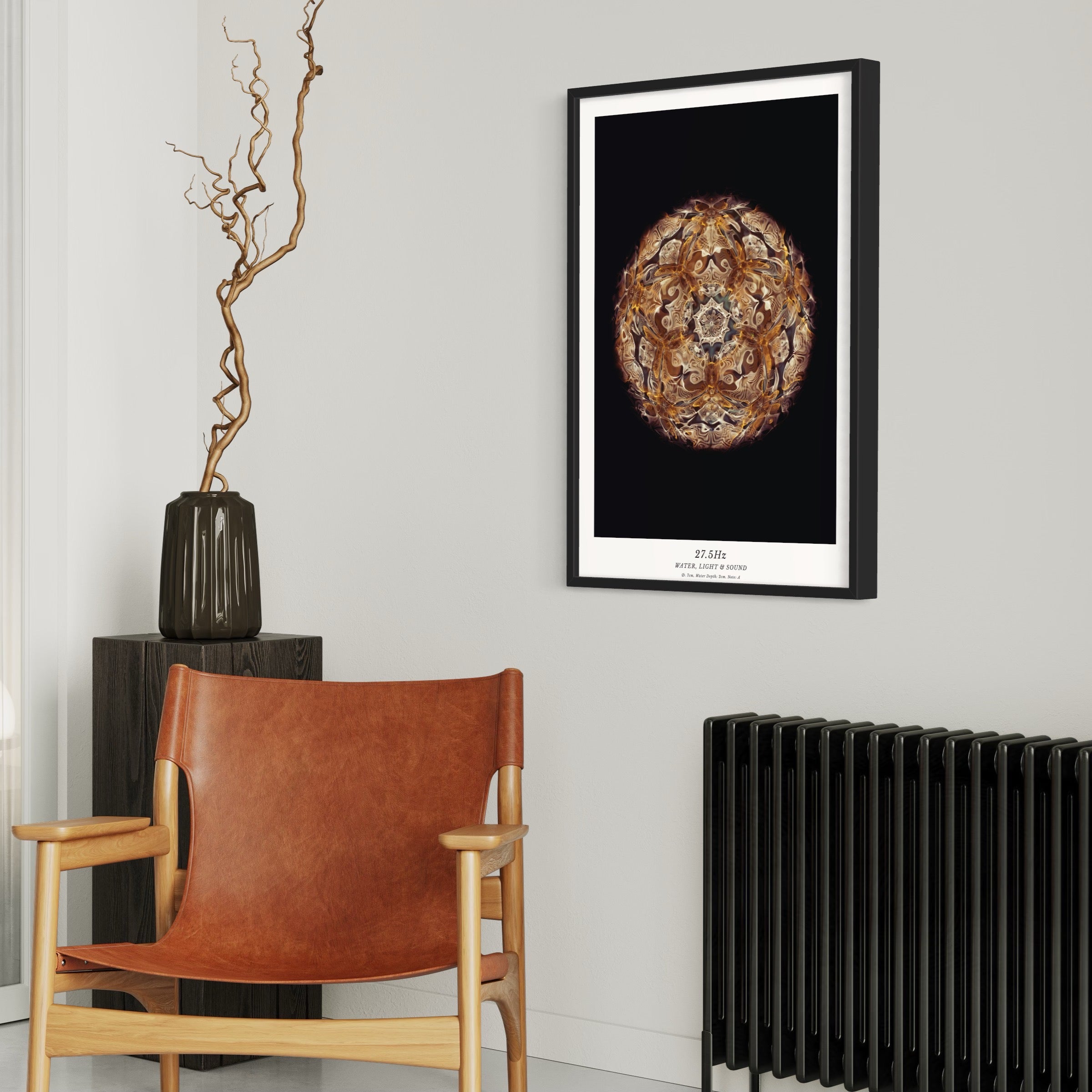 cymatics photo print 27.5Hz (Note A) - Journey of Curiosity