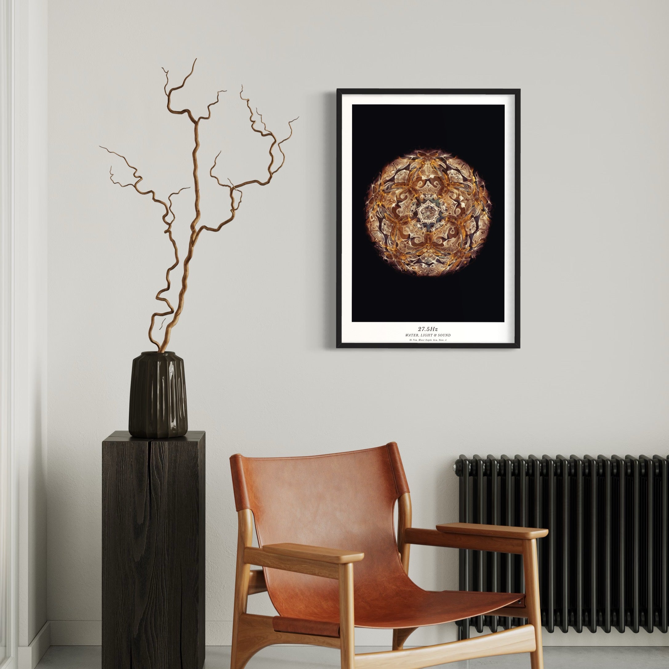 cymatics photo print 27.5Hz (Note A) - Journey of Curiosity