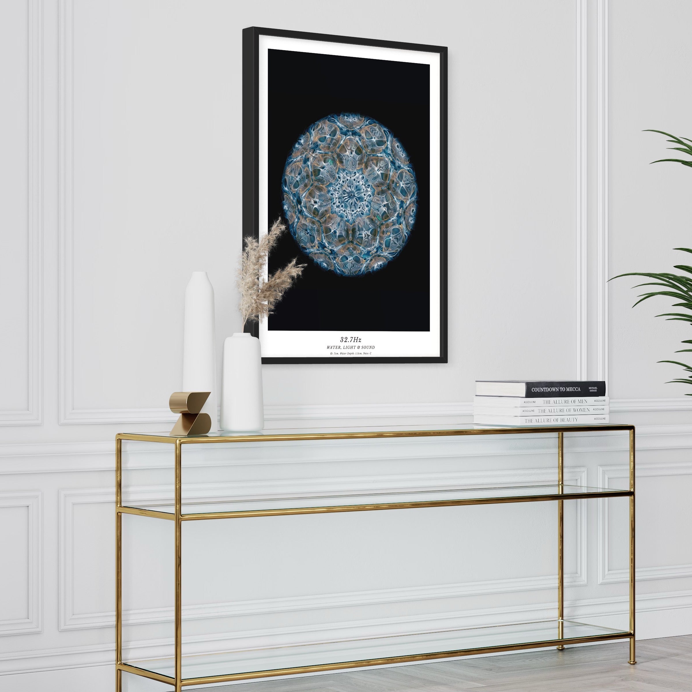 cymatics photo print 32.7Hz (Note C) - Journey of Curiosity
