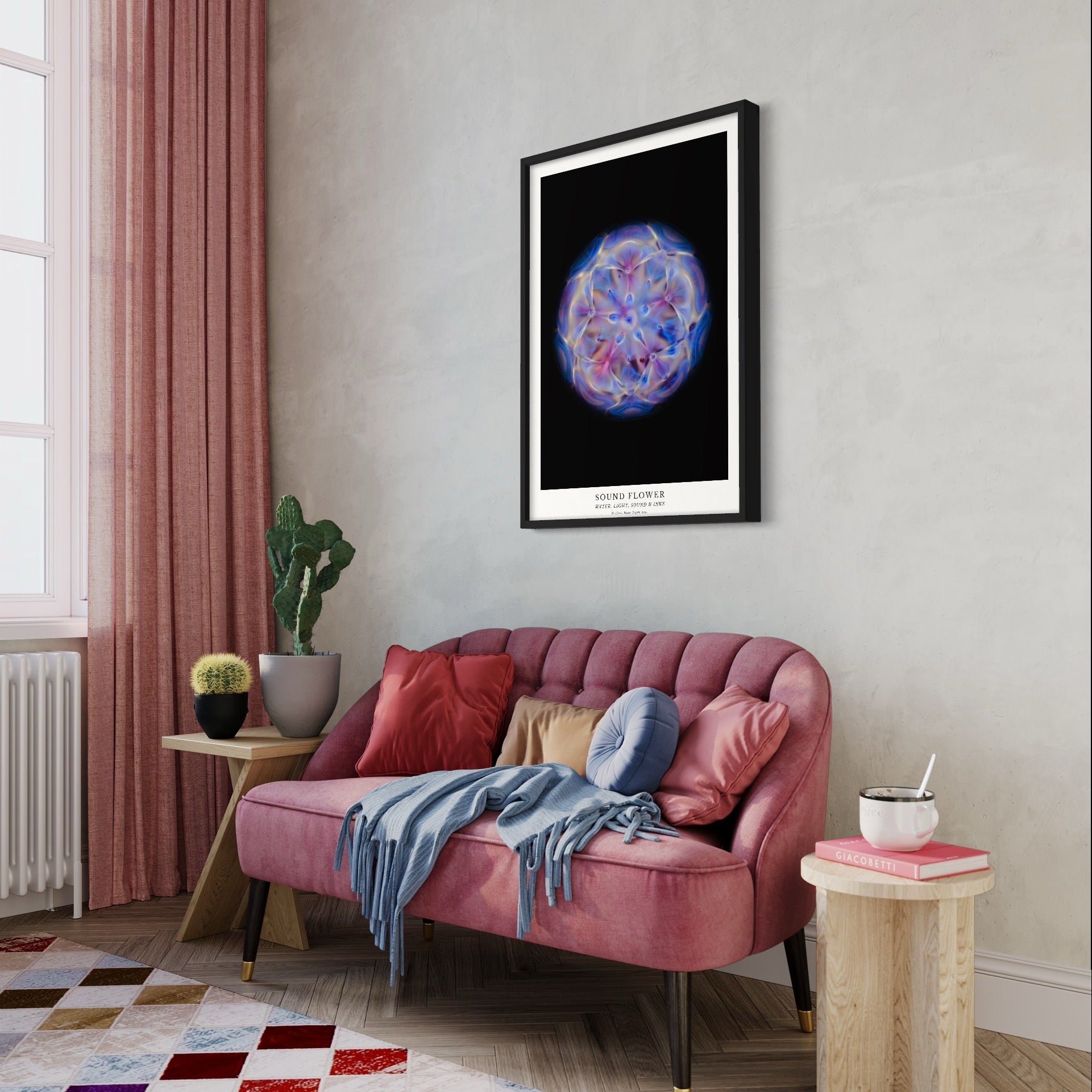 cymatics photo print Sound Flower - Journey of Curiosity