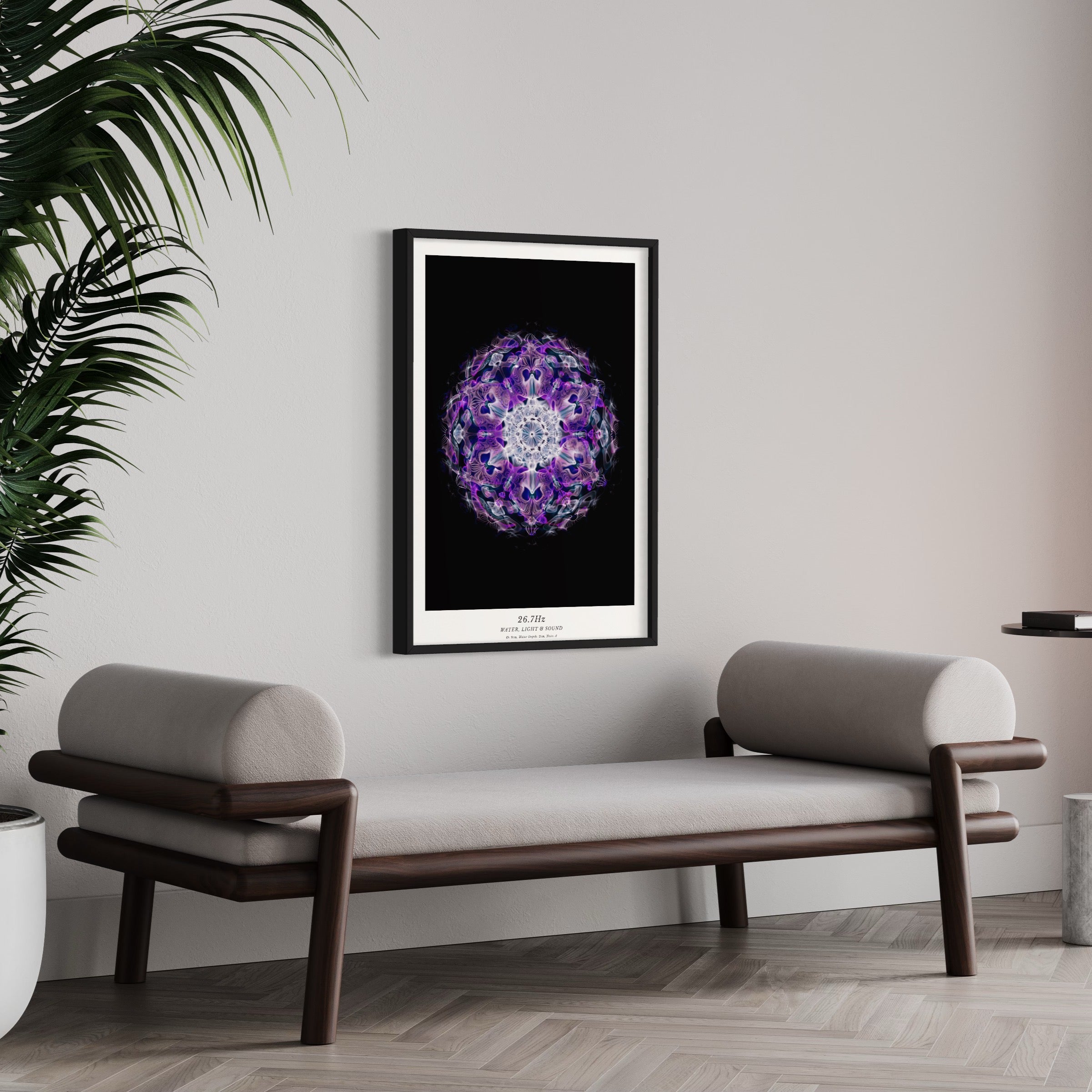 cymatics photo print 26.7Hz (Note A) - Journey of Curiosity