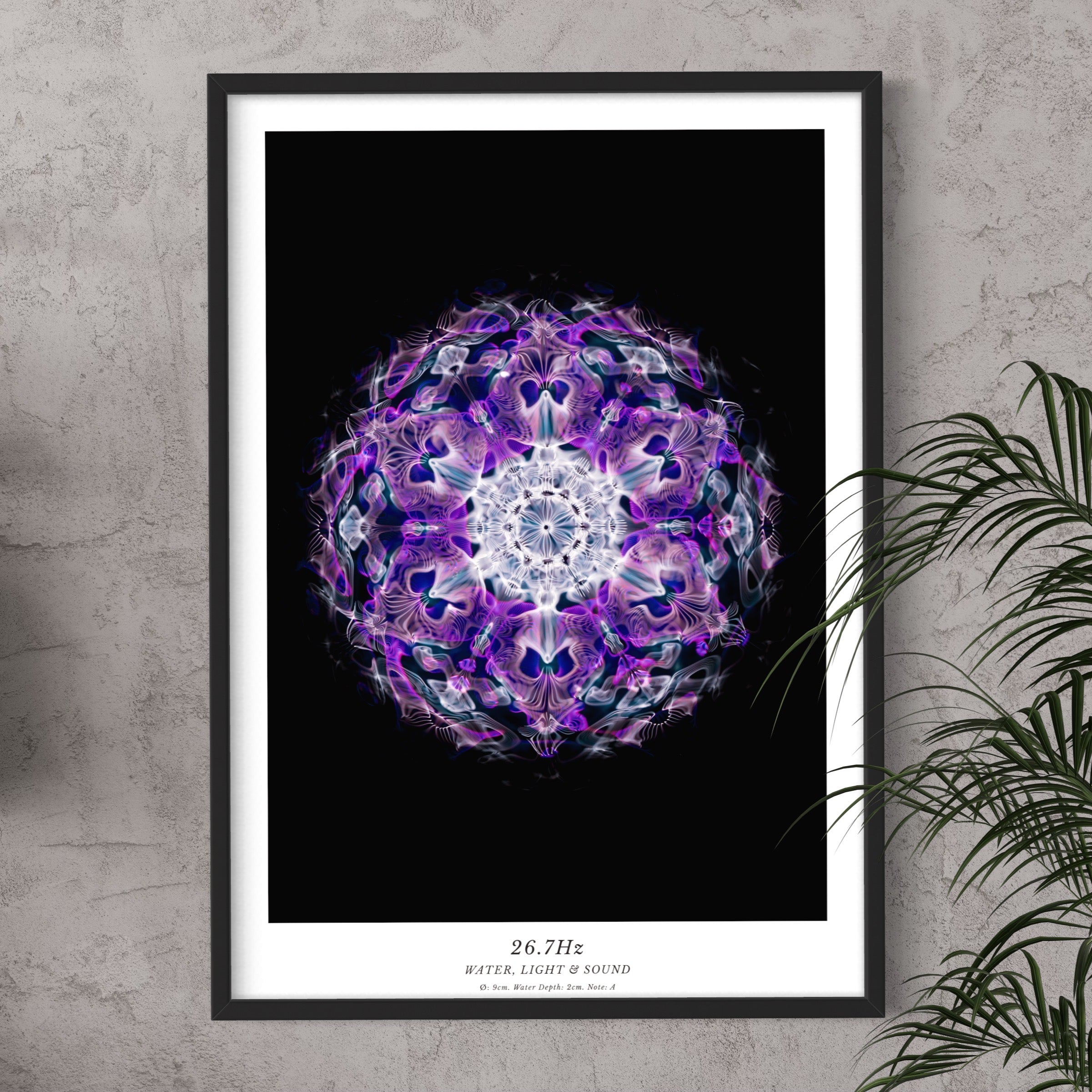 cymatics photo print 26.7Hz (Note A) - Journey of Curiosity