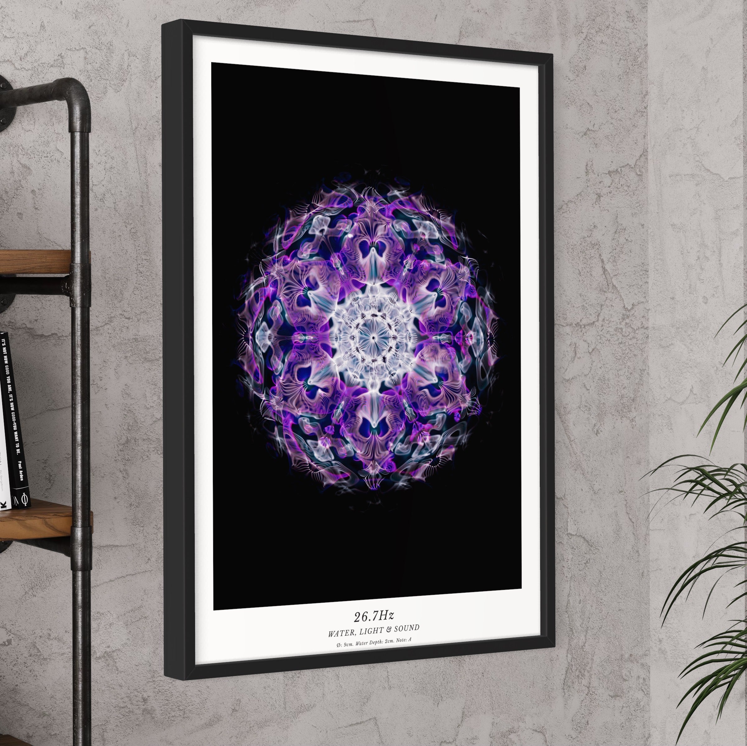 cymatics photo print 26.7Hz (Note A) - Journey of Curiosity