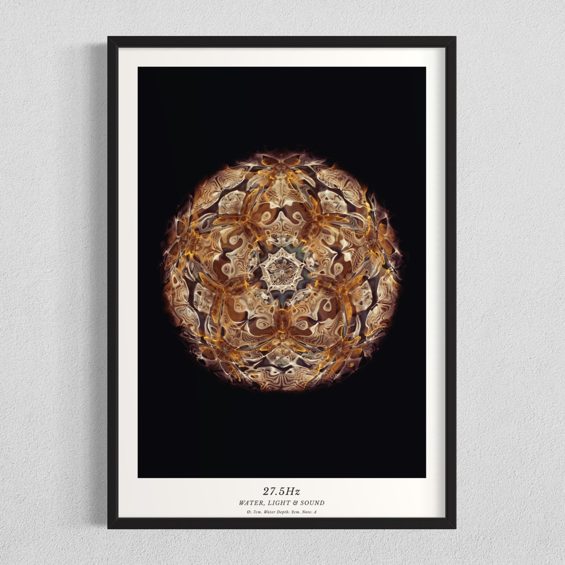 cymatics photo print 27.5Hz (Note A) - Journey of Curiosity