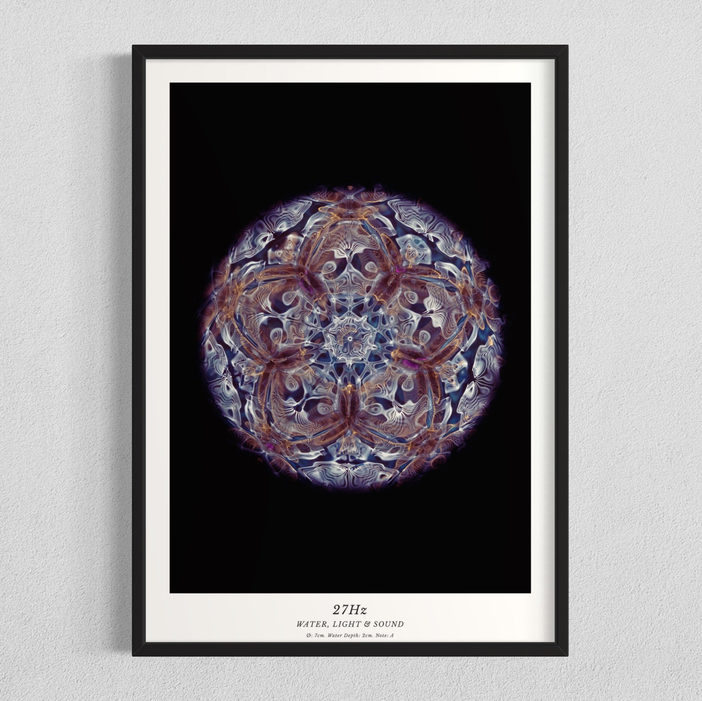 cymatics photo print 27Hz (Note A) - Journey of Curiosity