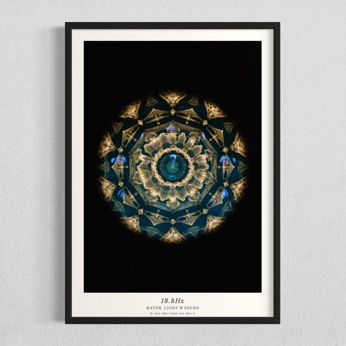 cymatics photo print 18.8Hz (Note D) - Journey of Curiosity