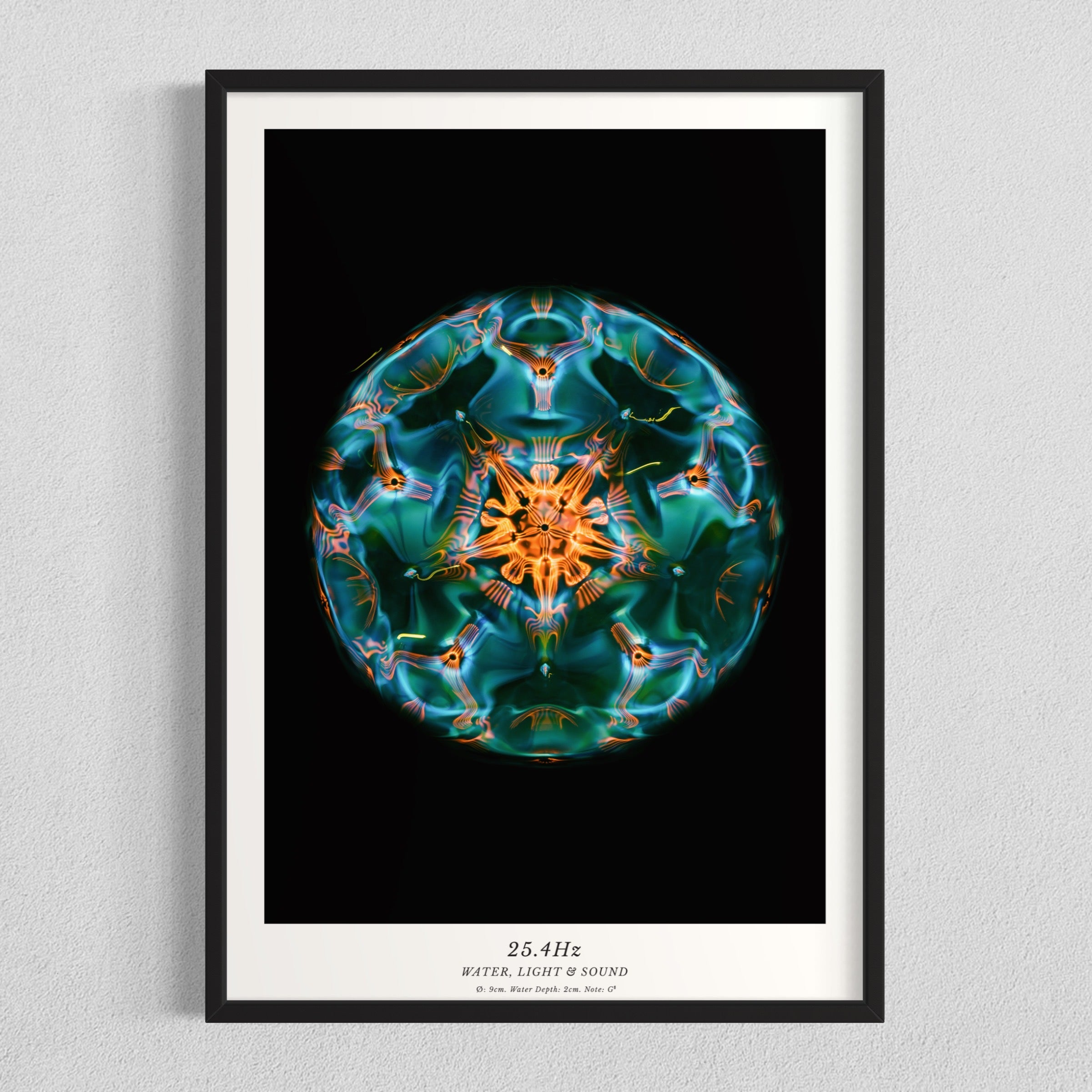 cymatics photo print 25.4Hz (Note G#) - Journey of Curiosity