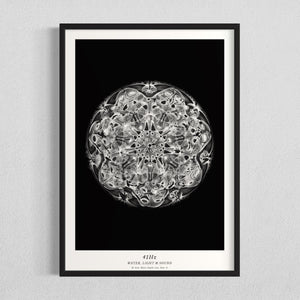 cymatics photo print B/W - 41Hz - Journey of Curiosity
