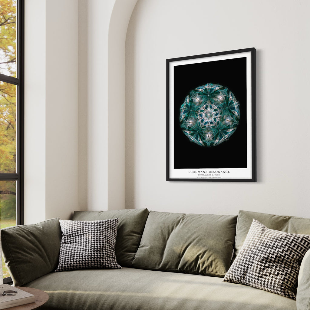 cymatics photo print Schumann Resonance (7.83Hz) - Journey of Curiosity
