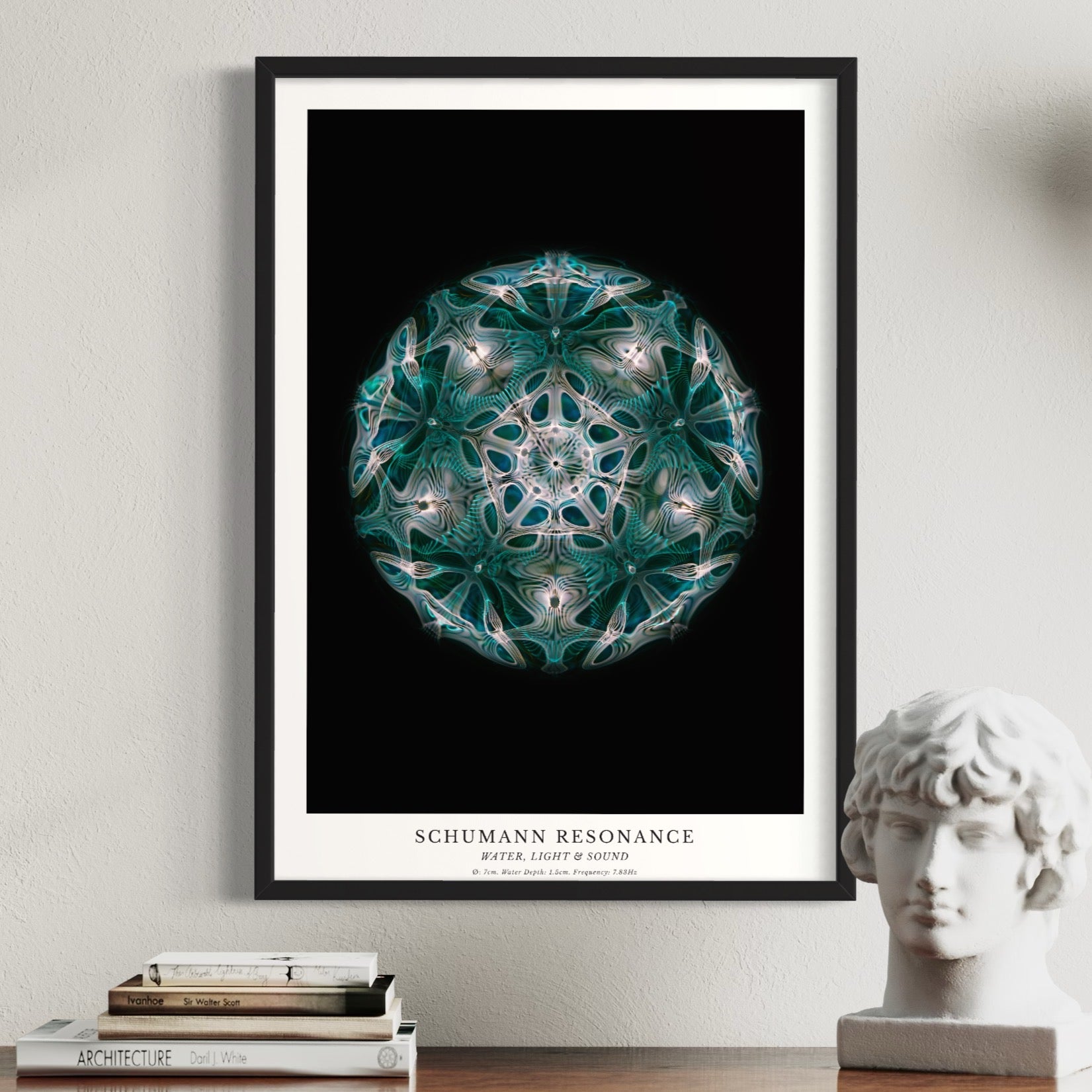 cymatics photo print Schumann Resonance (7.83Hz) - Journey of Curiosity