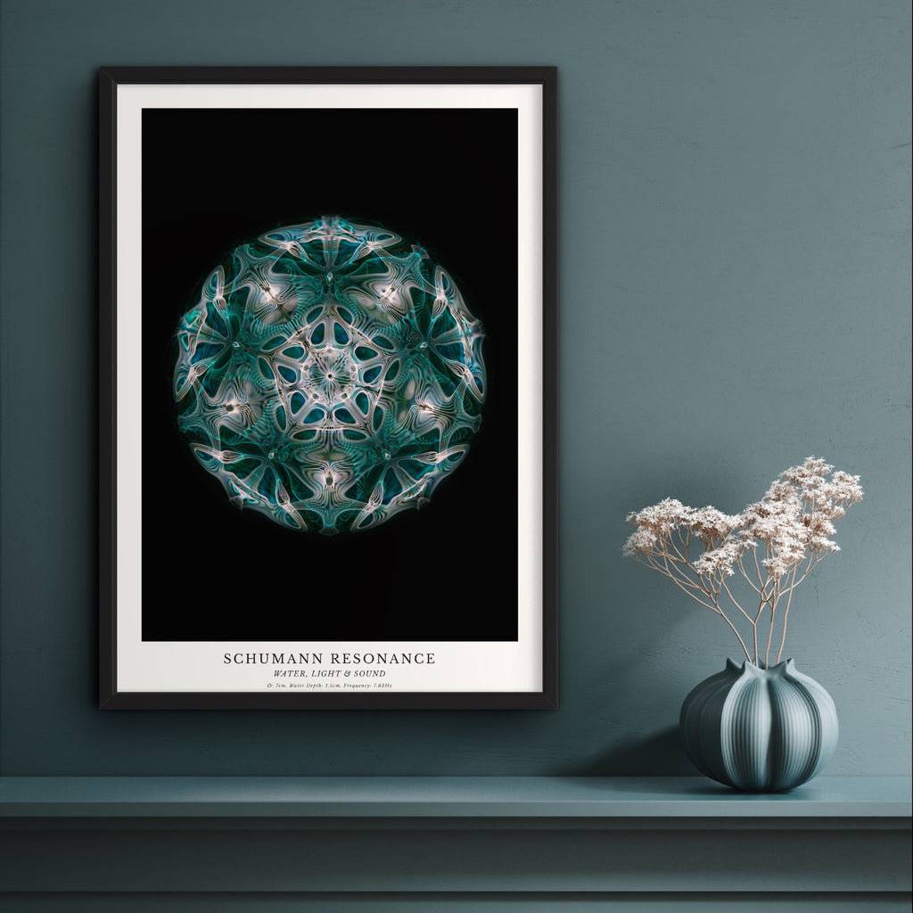 cymatics photo print Schumann Resonance (7.83Hz) - Journey of Curiosity