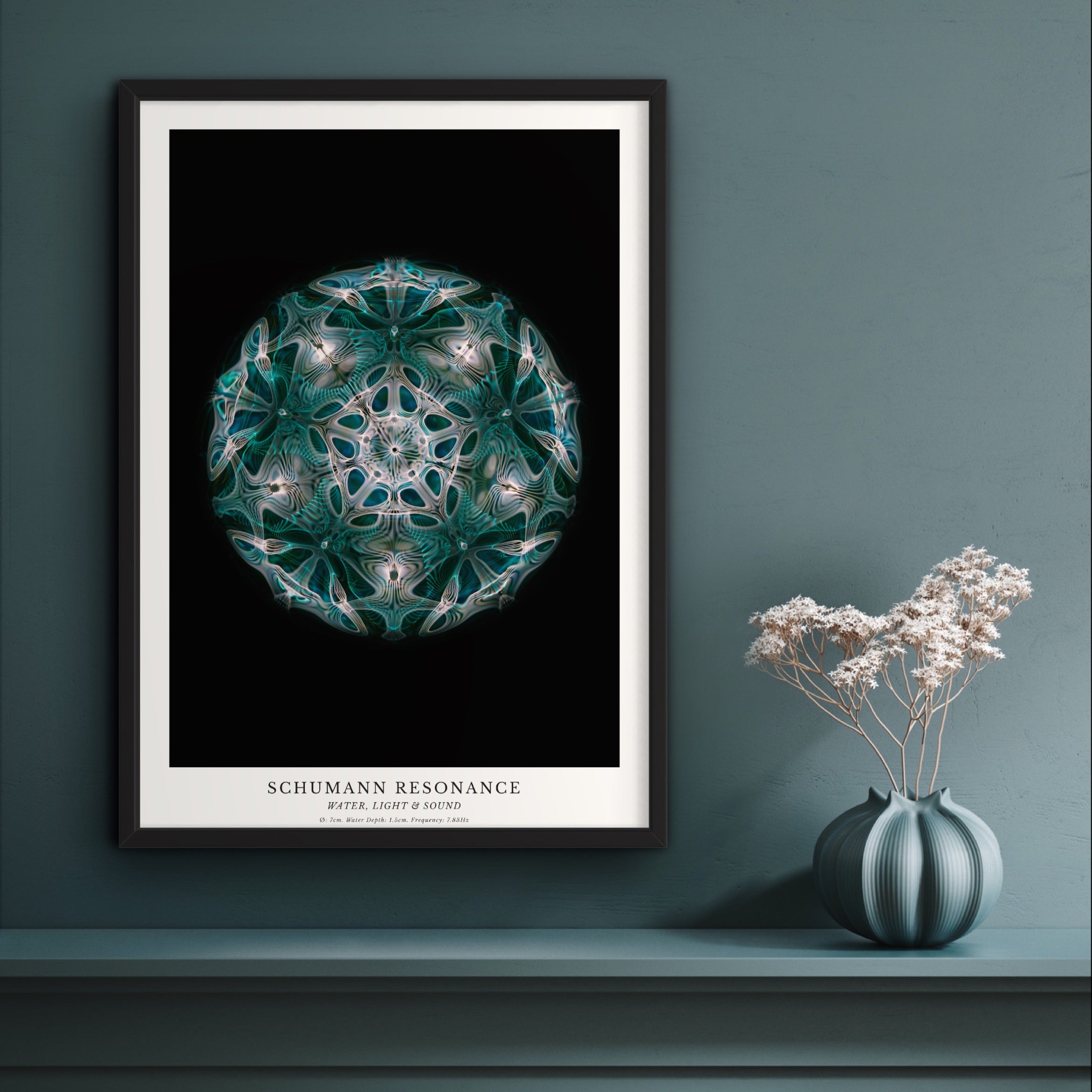 cymatics photo print Schumann Resonance (7.83Hz) - Journey of Curiosity