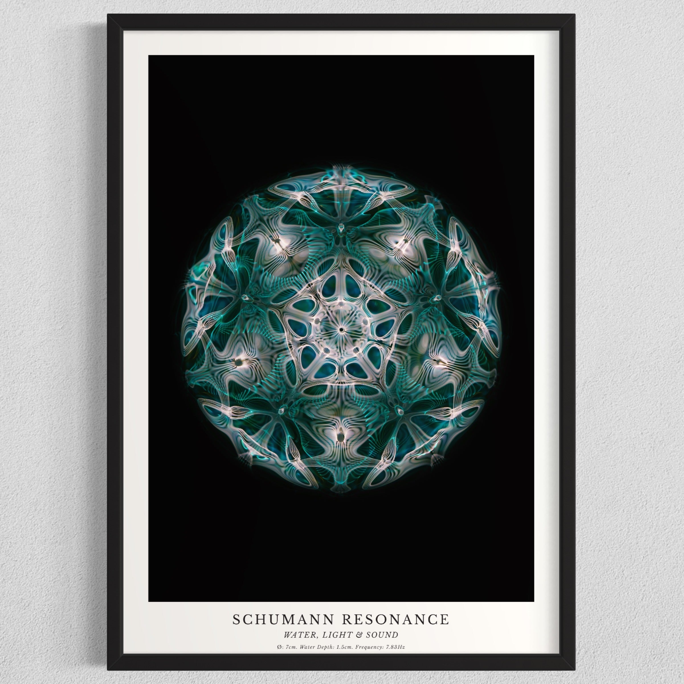 cymatics photo print Schumann Resonance (7.83Hz) - Journey of Curiosity