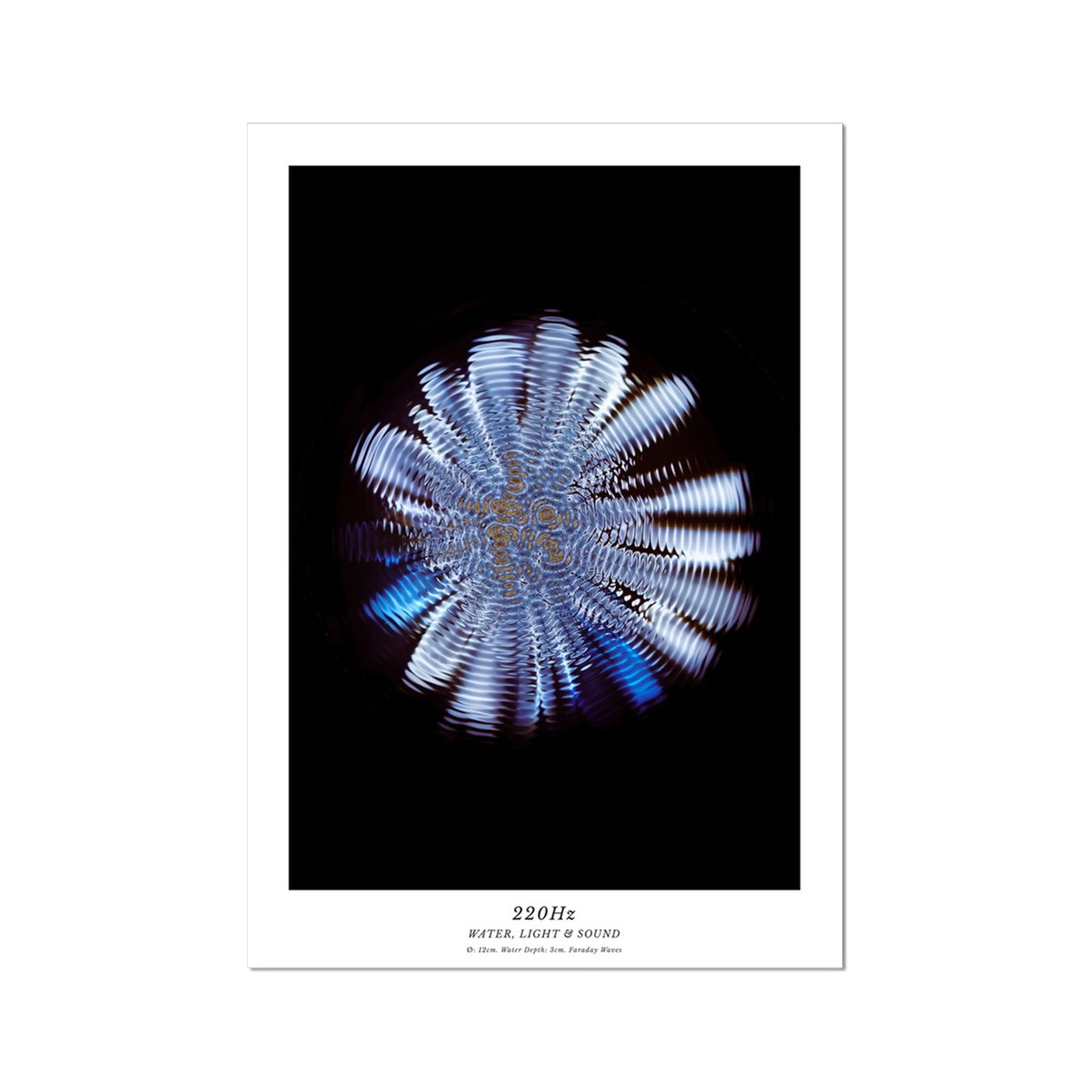 cymatics photo print 220Hz - Journey of Curiosity