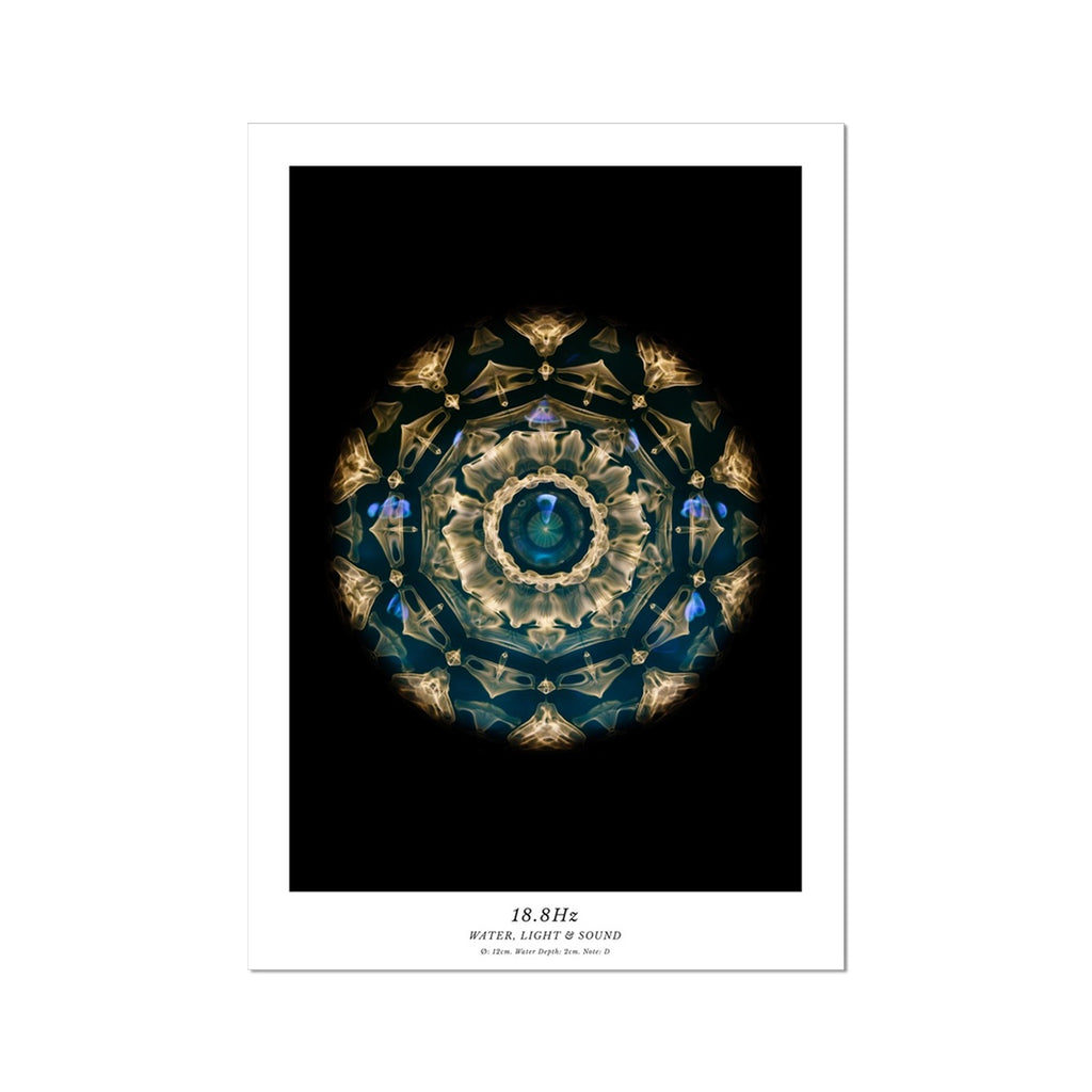 cymatics photo print 18.8Hz (Note D) - Journey of Curiosity