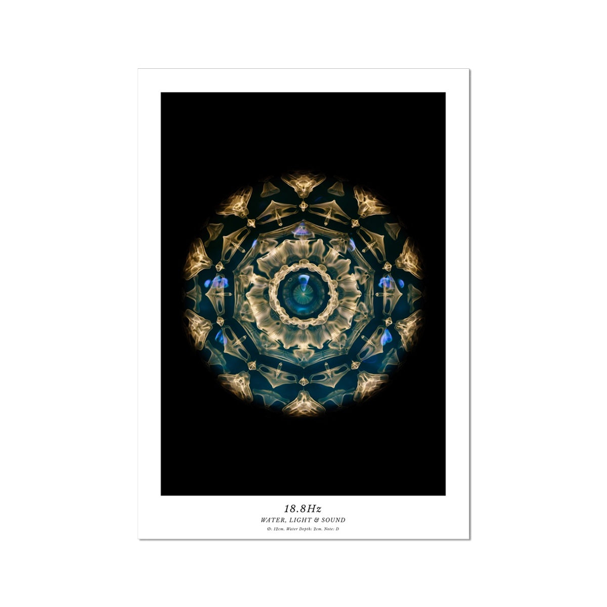 cymatics photo print 18.8Hz (Note D) - Journey of Curiosity